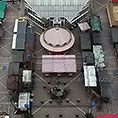 Luftaufnahmen vom Weihnachtsmarkt Bochum mit Drohne