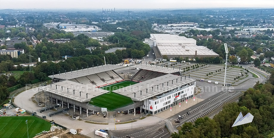 Luftaufnahme Stadion Rot-Weiss Essen Drohne