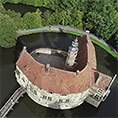 Luftaufnahmen der Burg Vischering in der Nähe von Haltern mit unserer Kameradrohne
